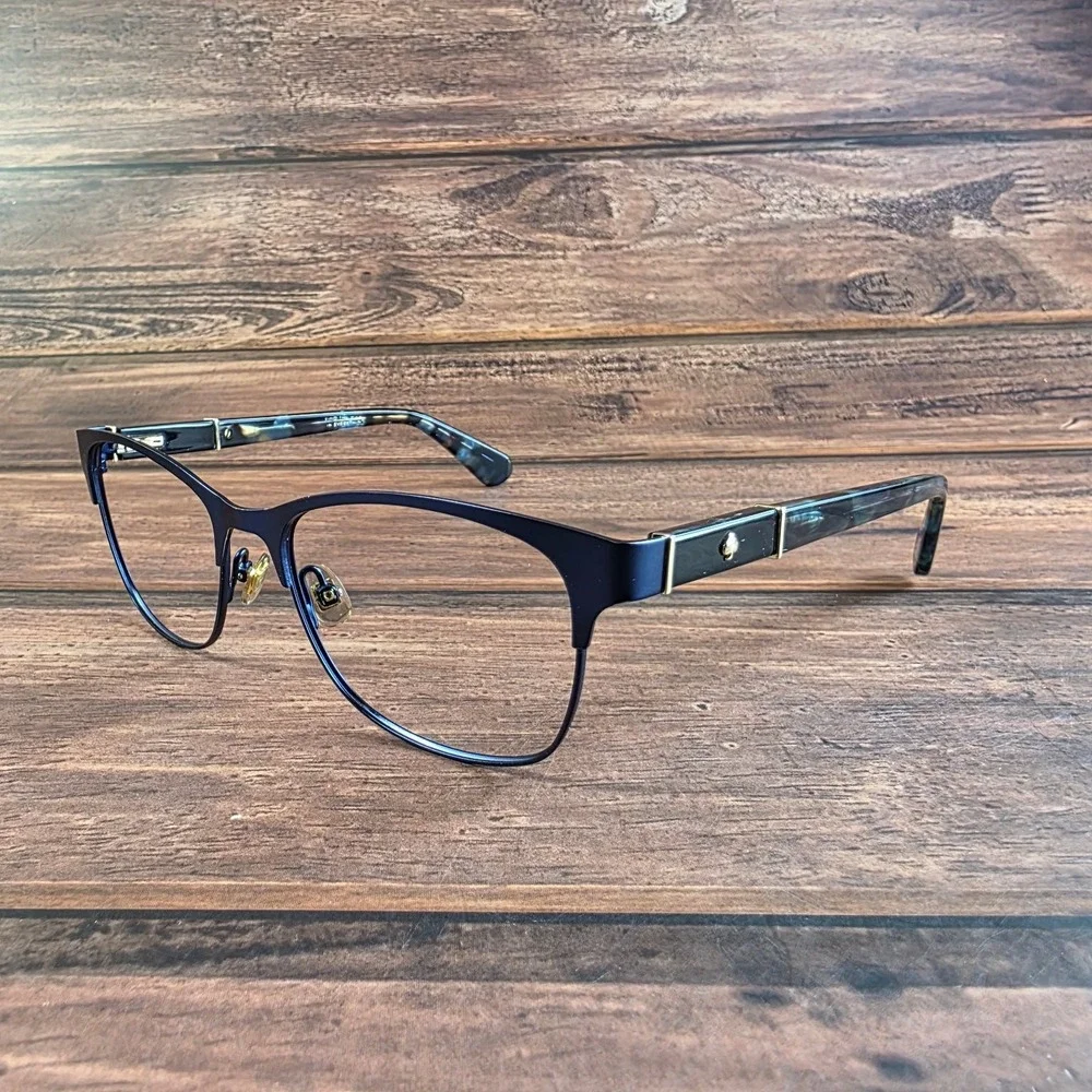 Kate Spade Benedetta RCT‎ 140 Navy Blue Tortoise Cat Eye Eyeglasses 51-16-140